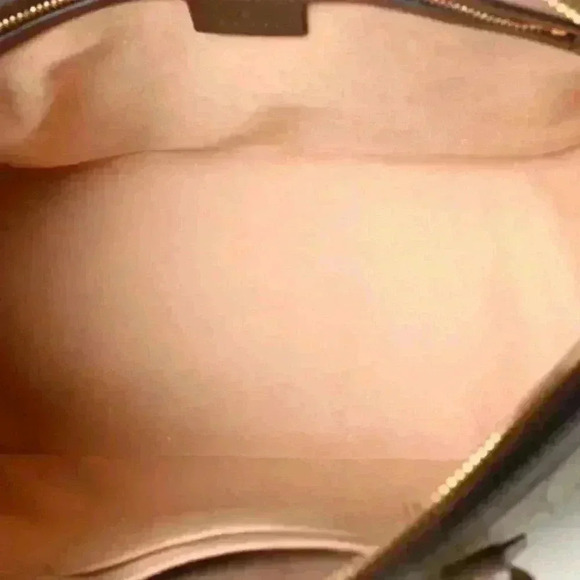 GUCCI GG Supreme Monogram Web Medium Ophidia Top Handle Dome Bag Brown - Picture 15 of 16